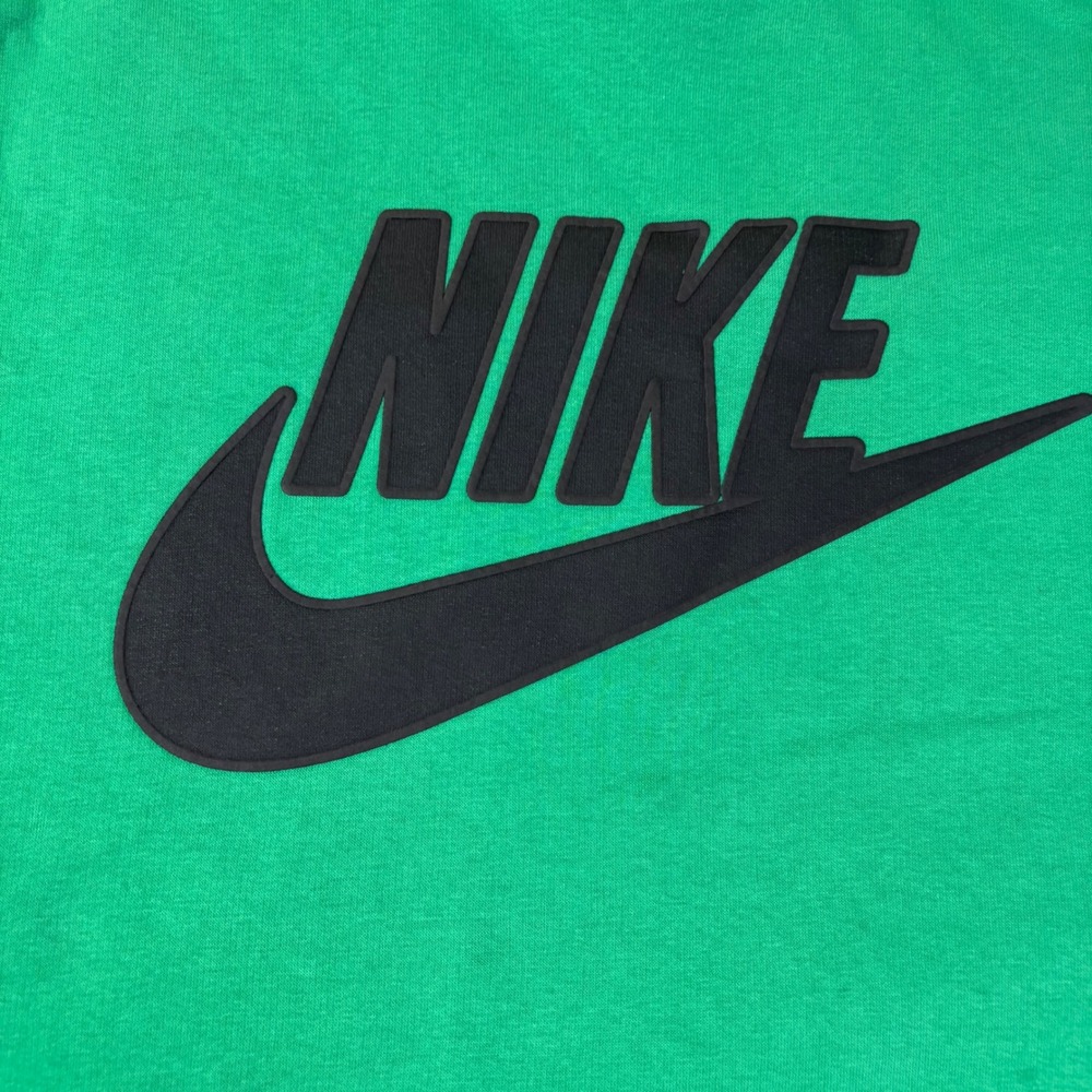 Nike Vintage Mens Green Crew Neck Sweatshirt Big Swoosh Logo Pullover *Flaws - Picture 6 of 14